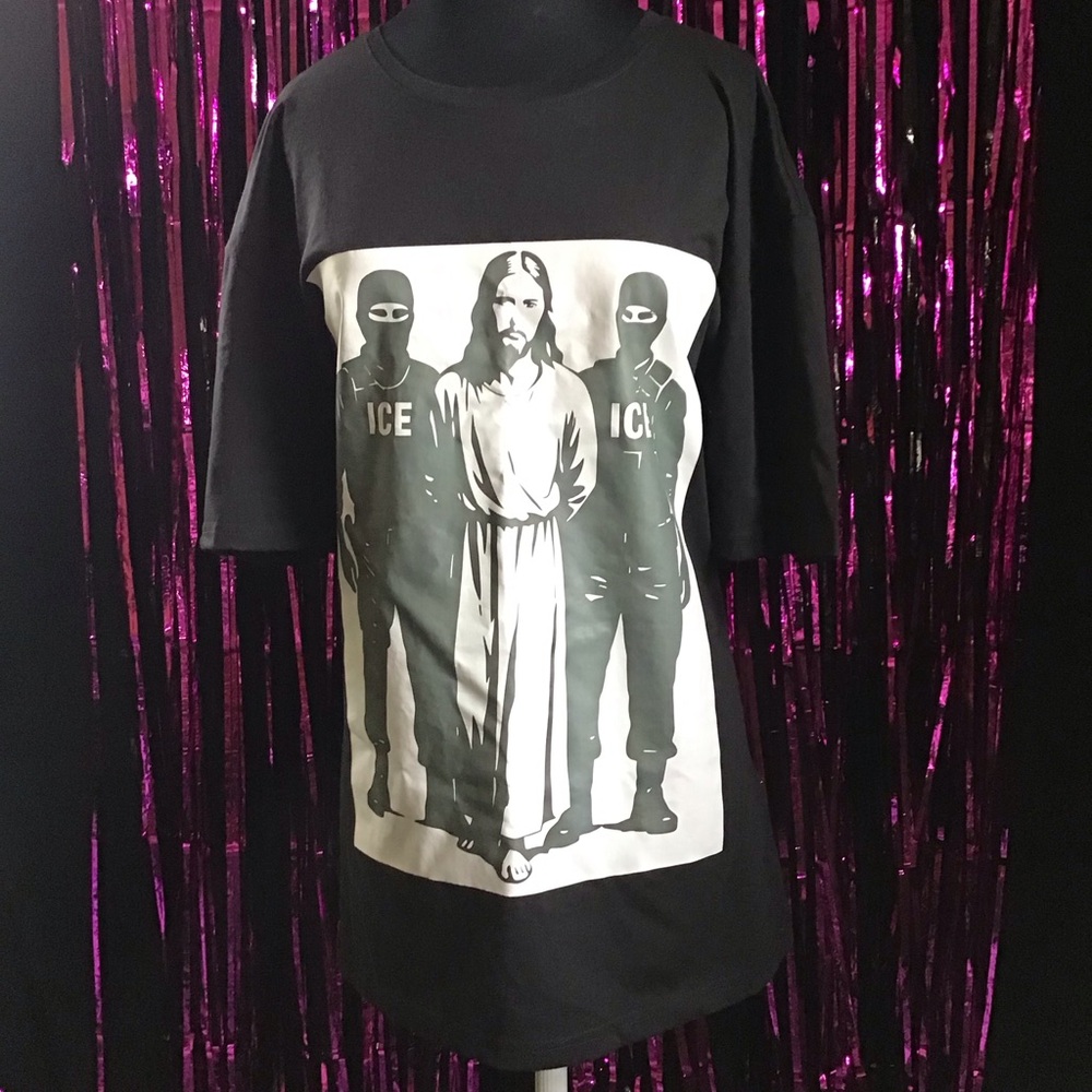 NWOT Jesus Arrested Shirt